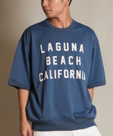 【限定】DEAR LAUREL(ディアローレル)半袖Tシャツ スウェット D25F-2101 メンズ ムラサキスポーツ限定