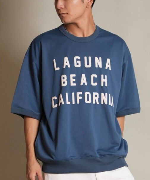 【限定】DEAR LAUREL(ディアローレル)半袖Tシャツ スウェット D25F-2101 メンズ ムラサキスポーツ限定