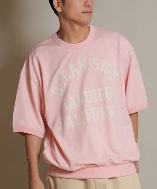 【限定】DEAR LAUREL(ディアローレル)半袖Tシャツ スウェット D25F-2101 メンズ ムラサキスポーツ限定
