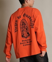 【限定】DEARLAUREL 長袖 Tシャツ ロンT 総刺繍 MARIA LONG SLEEVE T D25F-2202 ディアローレル/メンズ ムラサキスポーツ