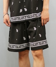 【限定】DEAR LAUREL(ディアローレル)水陸両用 ショートパンツ ユーティリティ セットアップ対応 D25S3309-1/メンズ ムラサキスポーツ限定