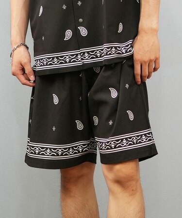 【限定】DEAR LAUREL(ディアローレル)水陸両用 ショートパンツ ユーティリティ セットアップ対応 D25S3309-1/メンズ ムラサキスポーツ限定