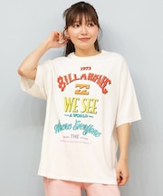 BILLABONG(ビラボン)半袖Tシャツ アーチロゴ オーバーサイズ BF014-U01 BF014U01/レディース ムラサキスポーツ