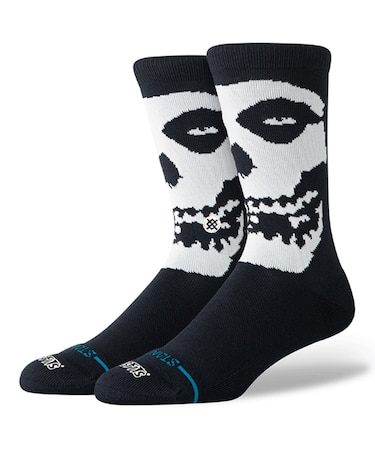 STANCE(スタンス)ミスフィッツ コラボモデル BEWARE CREW SOCK A555C25BEW#BLK ソックス 靴下 ユニセックス ムラサキスポーツ