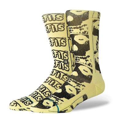 STANCE(スタンス)ミスフィッツ コラボモデル COLLECTION CREW A555C25COL#MEL 靴下 ユニセックス ムラサキスポーツ