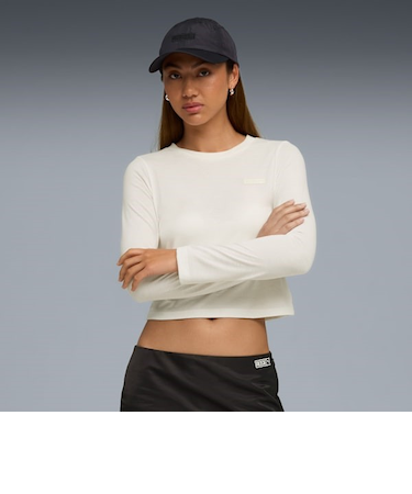 PUMA(プーマ)PUMA x ROSE BLACKPINK ロゼ コラボ スリム 長袖 Tシャツ 633805 韓国 レディース ムラサキスポーツ