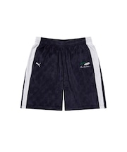 PUMA(プーマ)PUMA x BlackEyePatch コラボ OVAL ロゴ モノグラム ベロアショーツ 636076/メンズ ムラサキスポーツ
