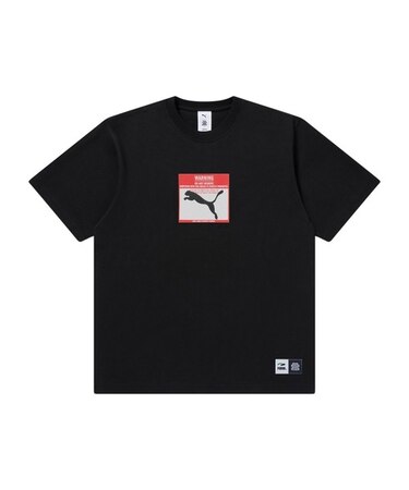 PUMA(プーマ)PUMA x BlackEyePatch コラボ DO NOT REMOVE ラベル 半袖Tシャツ 636084/メンズ ムラサキスポーツ