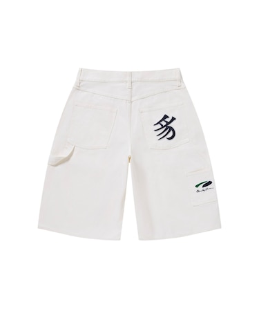 PUMA(プーマ)PUMA x BlackEyePatch コラボ KANJI ツイル ペインター ショーツ 636085/メンズ ムラサキスポーツ