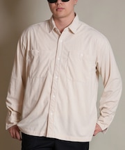 【限定】DEAR LAUREL(ディアローレル)長袖シャツ コーデュロイ 無地 シンプル CORDUROY SHIRT D25F-2602/メンズ ムラサキスポーツ限定