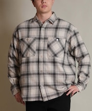 【限定】DEAR LAUREL(ディアローレル)長袖シャツ チェック ネルシャツ FLANNEL SHIRT D25F-2603/メンズ ムラサキスポーツ限定