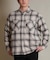 【限定】DEAR LAUREL(ディアローレル)長袖シャツ チェック ネルシャツ FLANNEL SHIRT D25F-2603/メンズ ムラサキスポーツ限定