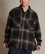 【限定】DEAR LAUREL(ディアローレル)長袖シャツ チェック ネルシャツ FLANNEL SHIRT D25F-2603/メンズ ムラサキスポーツ限定