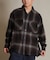 【限定】DEAR LAUREL(ディアローレル)長袖シャツ チェック ネルシャツ FLANNEL SHIRT D25F-2603/メンズ ムラサキスポーツ限定