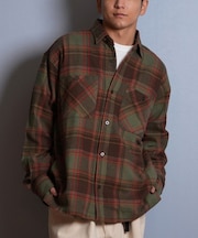 【限定】DEAR LAUREL(ディアローレル)長袖シャツ チェック ネルシャツ FLANNEL SHIRT D25F-2603/メンズ ムラサキスポーツ限定
