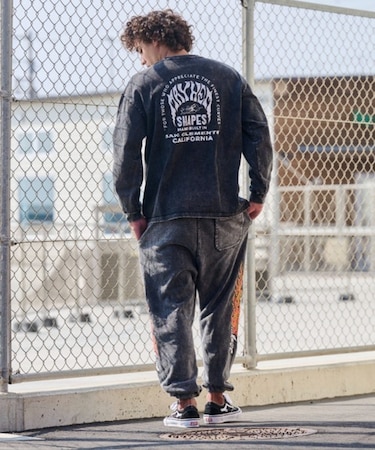 【限定】LOST(ロスト)長袖Tシャツ 厚手 L25F-2203 メンズ ムラサキスポーツ限定
