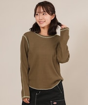 【限定】RIKKA FEMME(リッカファム) サーマルロンT 長袖Tシャツ RF25FW04/レディース ムラサキスポーツ限定