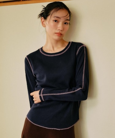 【限定】RIKKA FEMME(リッカファム) サーマルロンT 長袖Tシャツ RF25FW04/レディース ムラサキスポーツ限定