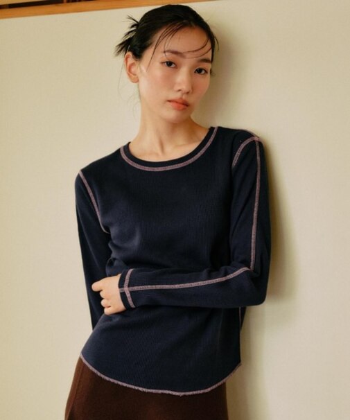【限定】RIKKA FEMME(リッカファム) サーマルロンT 長袖Tシャツ RF25FW04/レディース ムラサキスポーツ限定