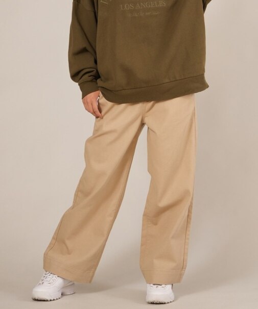 【限定】RIKKAFEMME/ロングパンツ デニム パンツ Gパン デニムイージーパンツ RF25FW12 リッカファム レディース ムラサキスポーツ限定