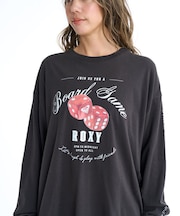 ROXY(ロキシー)長袖Tシャツ ロンT BOARD GAME NIGHT ウィメンズ RLT254604T/レディース ムラサキスポーツ