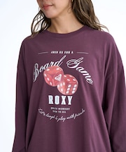 ROXY(ロキシー)長袖Tシャツ ロンT BOARD GAME NIGHT ウィメンズ RLT254604T/レディース ムラサキスポーツ