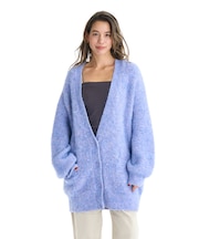 ROXY(ロキシー)長袖ニット セーター カーディガン MY HEART ウィメンズ RSR254602T/レディース ムラサキスポーツ