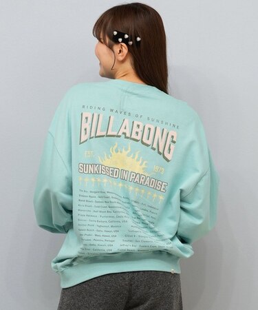 BILLABONG(ビラボン)スウェット オーバーサイズトレーナー BF014-002 BF014002/レディース ムラサキスポーツ