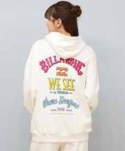 BILLABONG(ビラボン)バックプリントパーカー セットアップ対応 BF014-022 BF014022/レディース ムラサキスポーツ
