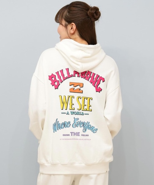 BILLABONG(ビラボン)バックプリントパーカー セットアップ対応 BF014-022 BF014022/レディース ムラサキスポーツ