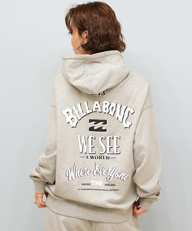 BILLABONG(ビラボン)バックプリントパーカー セットアップ対応 BF014-022 BF014022/レディース ムラサキスポーツ