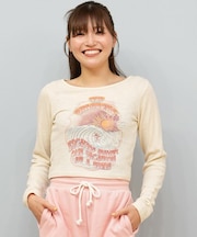 BILLABONG(ビラボン)長袖 Tシャツ ロンT ショート丈 BF014-058 BF014058/レディース ムラサキスポーツ