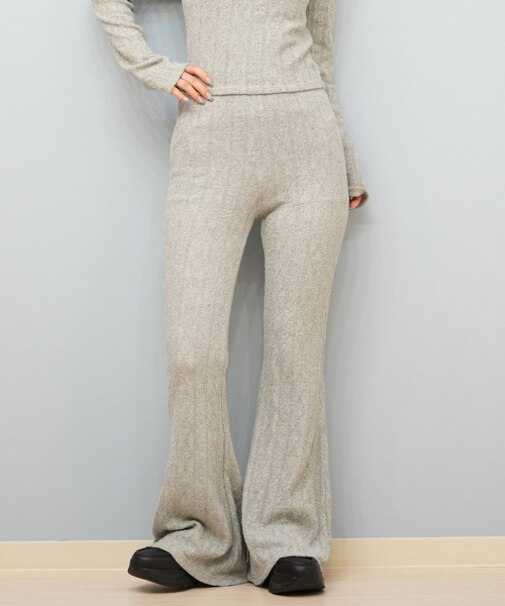 BILLABONG(ビラボン)ロングパンツ ニットフレアパンツ KNIT LIKE FLARE LEGG BF014-702 BF014702/レディース ムラサキスポーツ