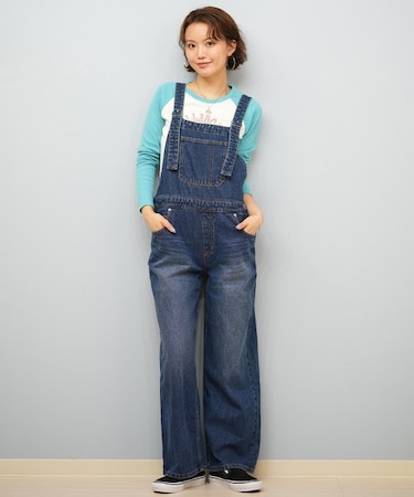 BILLABONG(ビラボン)オーバーオール デニムパンツ BF014-711 BF014711/レディース ムラサキスポーツ