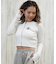 DC(ディーシー)長袖 ジップアップ ロンT TELECO ZIP CARDIGAN LCD254310/レディース ムラサキスポーツ