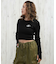DC(ディーシー)長袖 クロップド丈 ロンT TELECO SHORT LS LLT254311/レディース ムラサキスポーツ