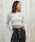 DC(ディーシー)長袖 クロップド丈 ロンT TELECO SHORT LS LLT254311/レディース ムラサキスポーツ