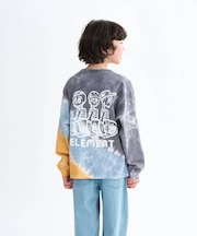 ELEMENT(エレメント)キッズ 長袖 Tシャツ バックプリント ロンT BF026-060/ムラサキスポーツ