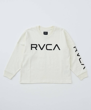 RVCA(ルーカ)キッズ 長袖 Tシャツ ロゴ ロンT BF046-050/ムラサキスポーツ