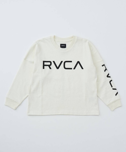 RVCA(ルーカ)キッズ 長袖 Tシャツ ロゴ ロンT BF046-050/ムラサキスポーツ