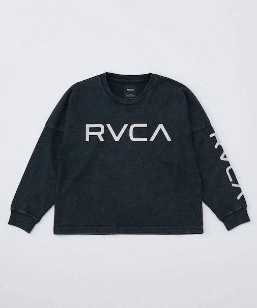 RVCA/キッズ 長袖 Tシャツ ロンT ロゴ RVCA LT BF046-050 ジュニア 子供 ルーカ/男の子 女の子 ムラサキスポーツ