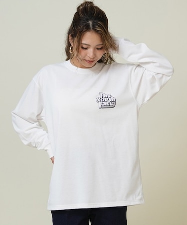 THE NORTH FACE(ザ・ノースフェイス)ロングスリーブフリーラングラフィッククルー NT62593 長袖Tシャツ/ユニセックス レディース ムラサキスポーツ