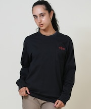 THE NORTH FACE(ザ・ノースフェイス)ロングスリーブフラッシュドライフラワーロゴティー NT82535 長袖Tシャツ/ユニセックス レディース ムラサキスポーツ