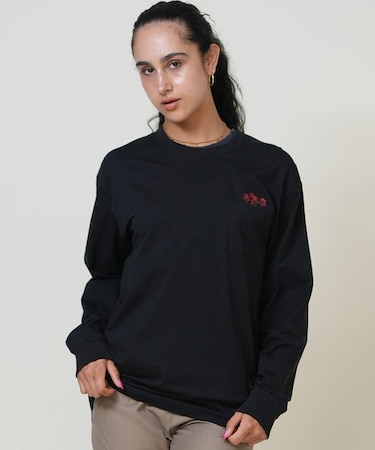 THE NORTH FACE(ザ・ノースフェイス)ロングスリーブフラッシュドライフラワーロゴティー NT82535 長袖Tシャツ/ユニセックス レディース ムラサキスポーツ