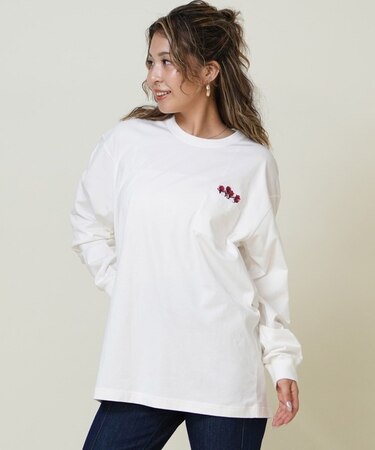 THE NORTH FACE(ザ・ノースフェイス)ロングスリーブフラッシュドライフラワーロゴティー NT82535 長袖Tシャツ/ユニセックス レディース ムラサキスポーツ