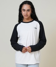 THE NORTH FACE(ザ・ノースフェイス)ロングスリーブ ES ベースボールティー NT82591 長袖Tシャツ ラグラン/ユニセックス レディース ムラサキスポーツ
