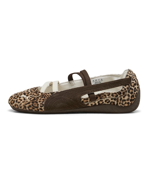 PUMA(プーマ)SPEEDCAT BALLET WILD WNS 406689 01 スニーカー メリージェーン レオパード ヒョウ柄 /レディース ムラサキスポーツ