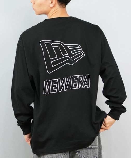 NEWERA/長袖 Tシャツ ロンT メンズ バックプリント ロゴ 吸汗速乾 14674833 ニューエラ メンズ ムラサキスポーツ