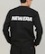 【限定】NEWERA/長袖 Tシャツ ロンT メンズ バックプリント ロゴ シンプル 14877291 ニューエラ メンズ ムラサキスポーツ限定