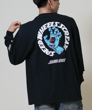 【限定】SANTACRUZ/長袖Tシャツ ロンT バックプリント 502254401 サンタクルーズ メンズ ムラサキスポーツ限定